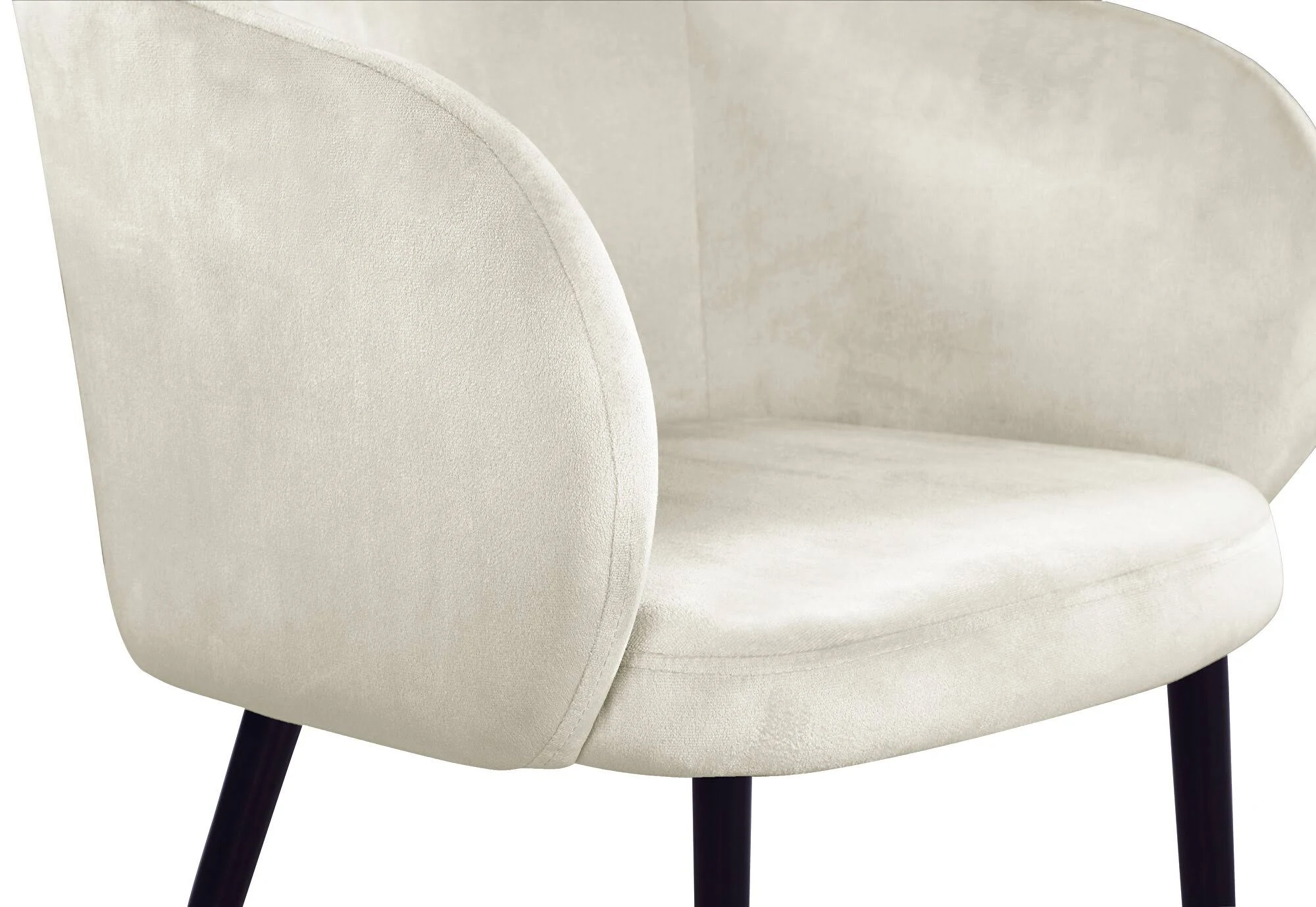 Meridian Louise Cream Velvet Dining Chair