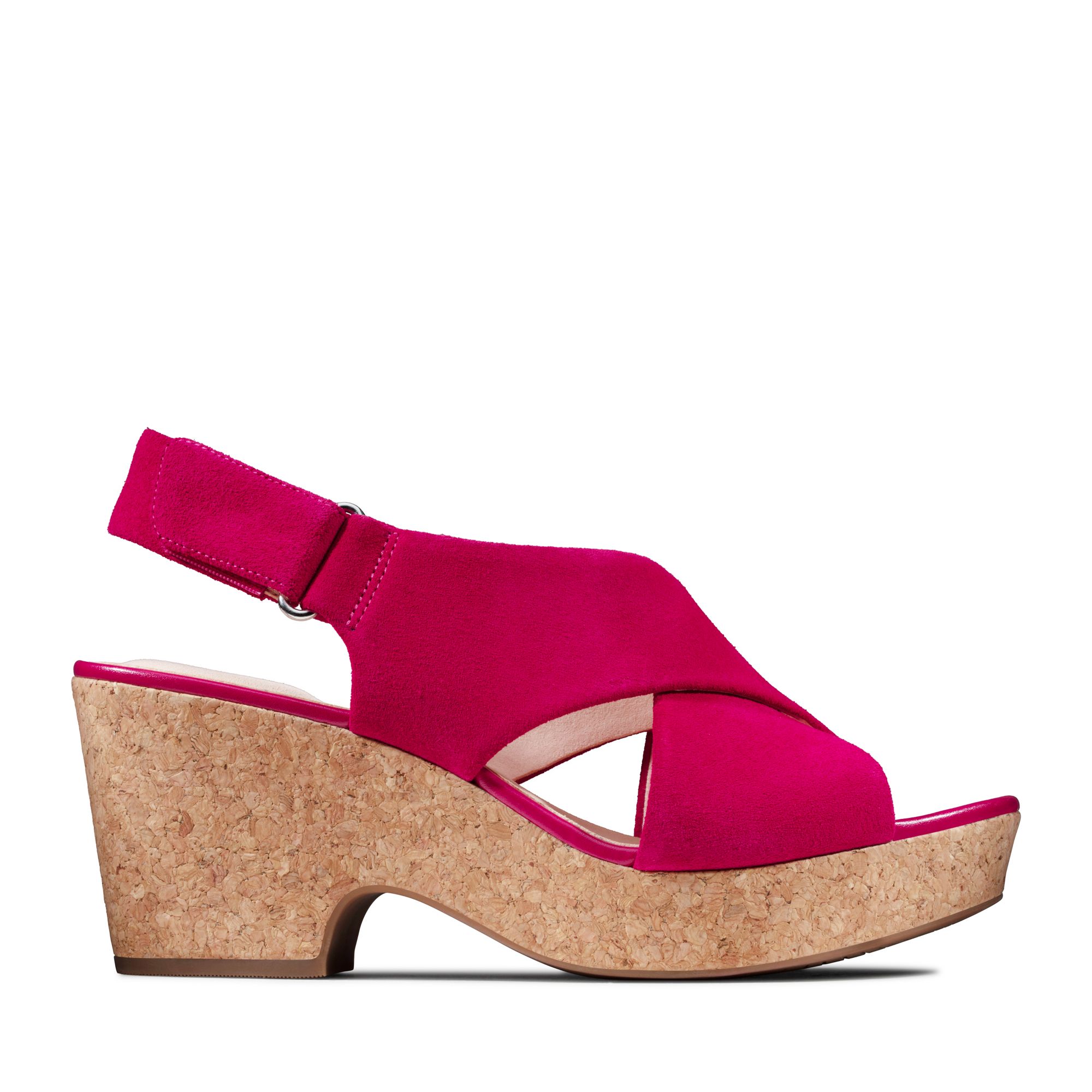 Women Sandals Maritsa Lara Fuchsia Suede
