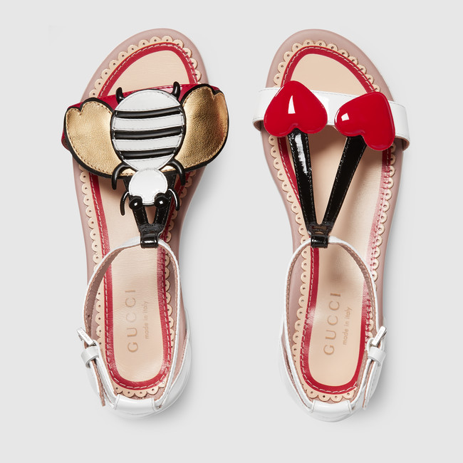 Children's patent leather sandal