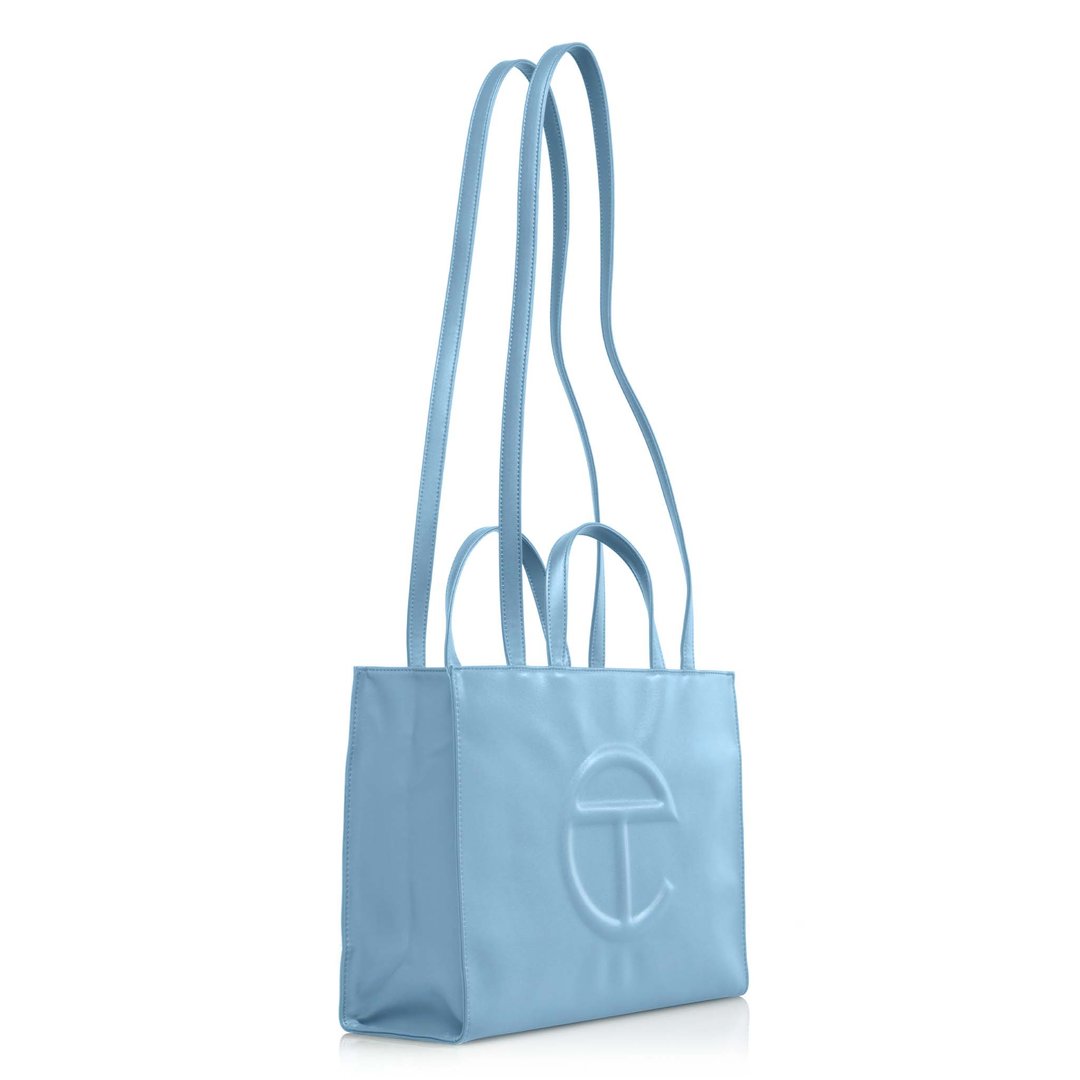 Medium Pool Blue Shopping Bag