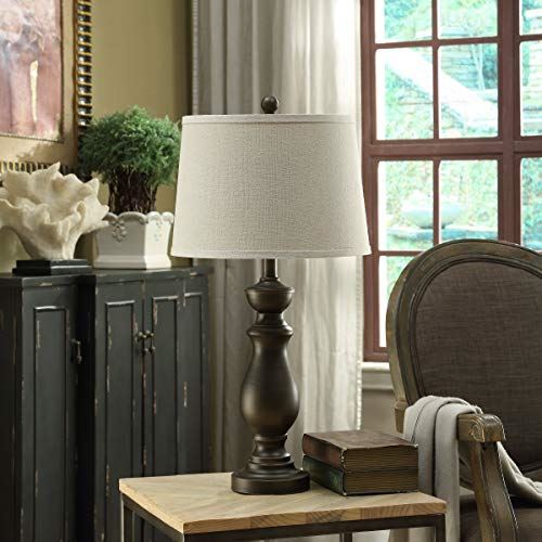 27.5 Inch Traditional Metal Oil Rubbed Bronze Table Lamp for Living Room