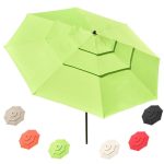 11 Foot Tilting Outdoor Patio Umbrella 3-Tiered