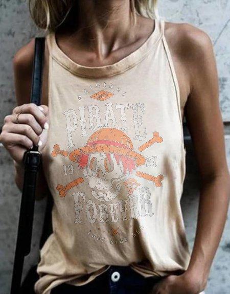 Casual Daily Printed T-shirt