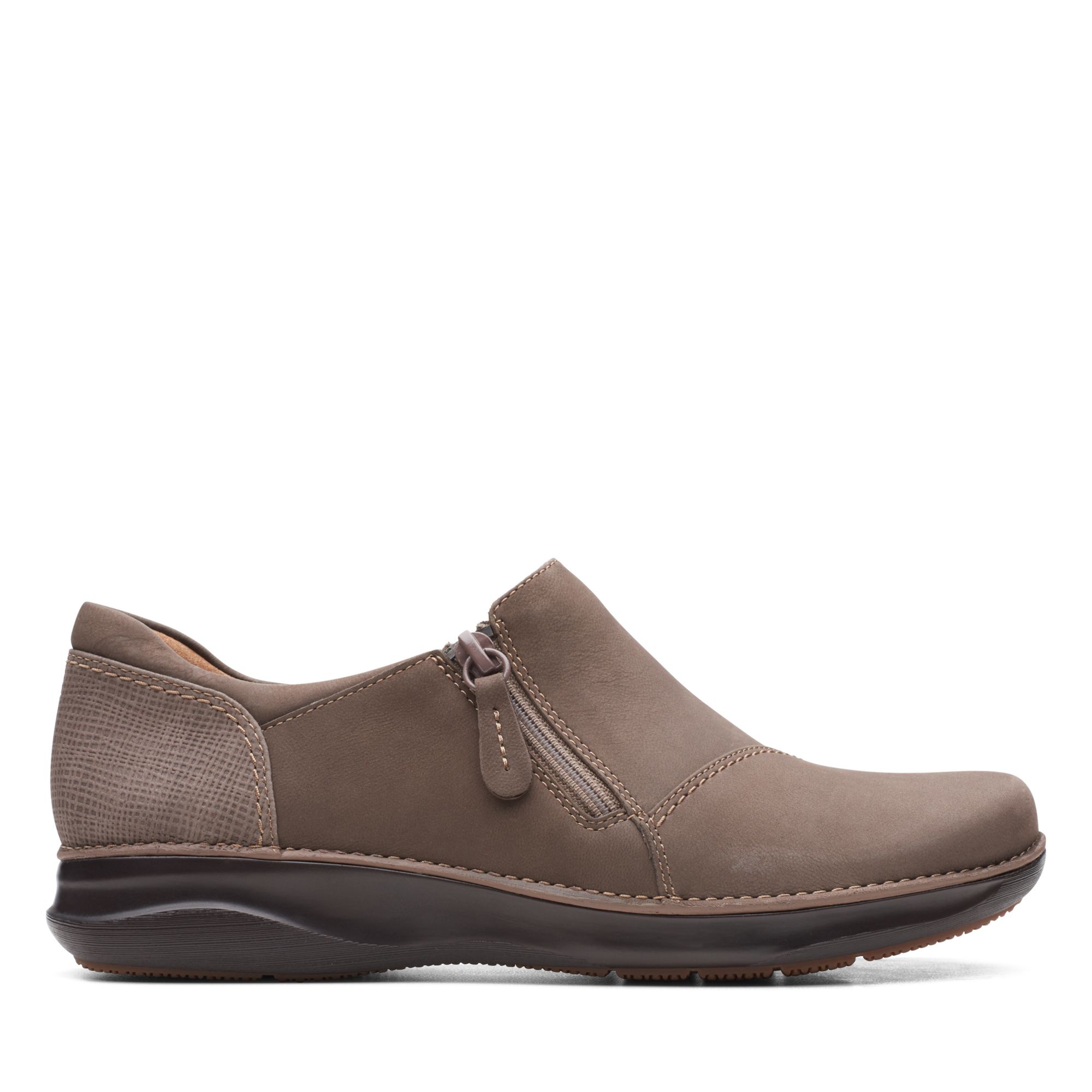 Women Appley Zip Taupe Nubuck