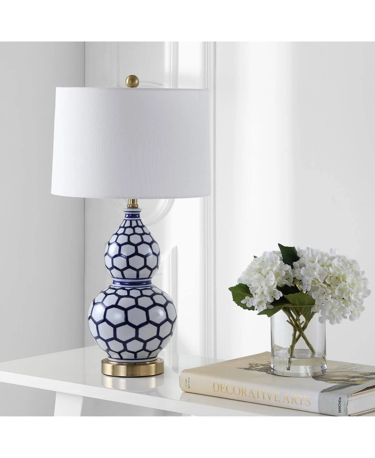 Safavieh Halona Blue White Table Lamp