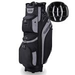 14 Way Golf Cart Bag for Push Bag Classy Design Full Length with Cooler, Rain Hood