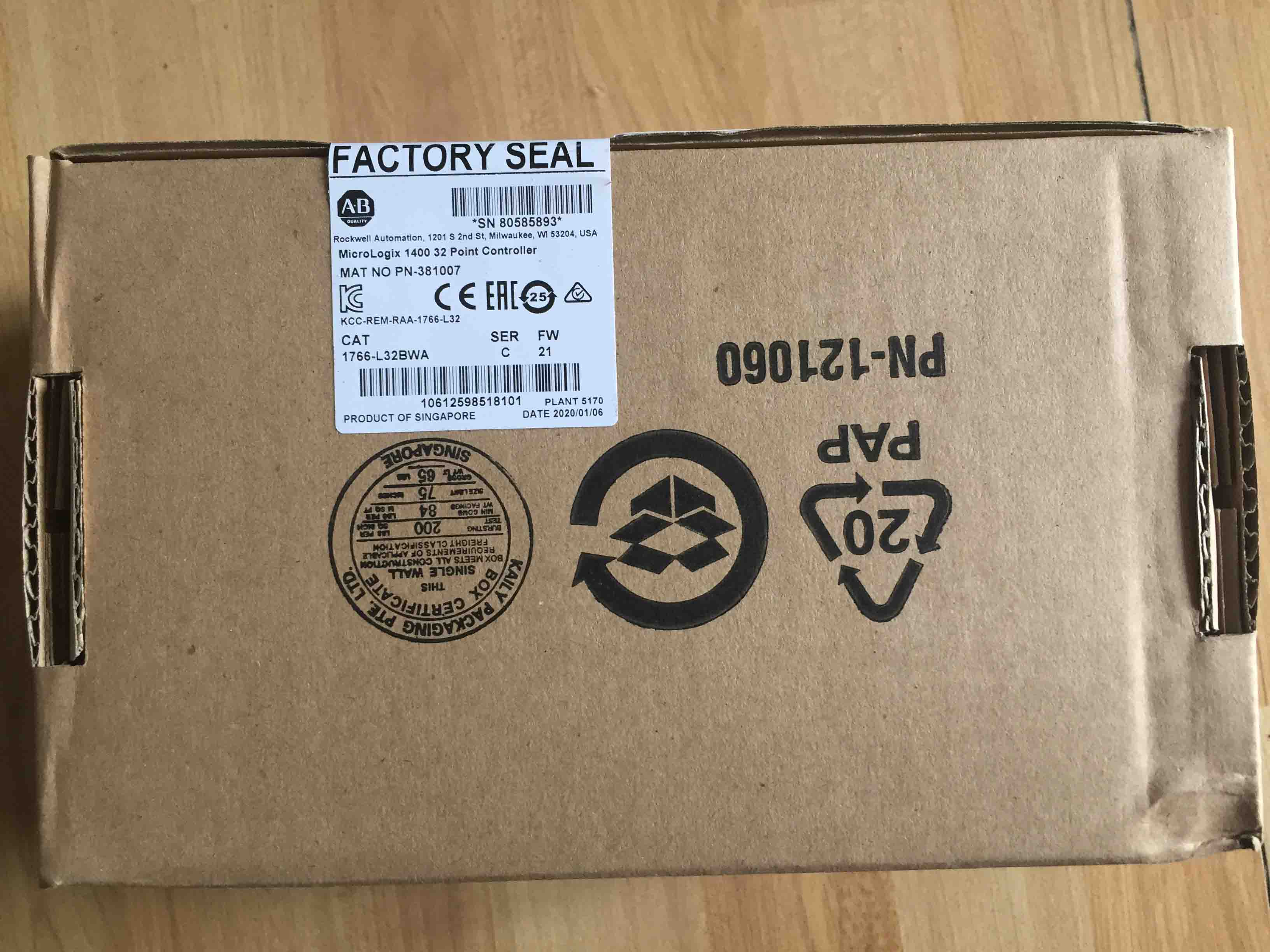 1766-L32BWA Allen Bradley Original Brandy New Factory Sealed