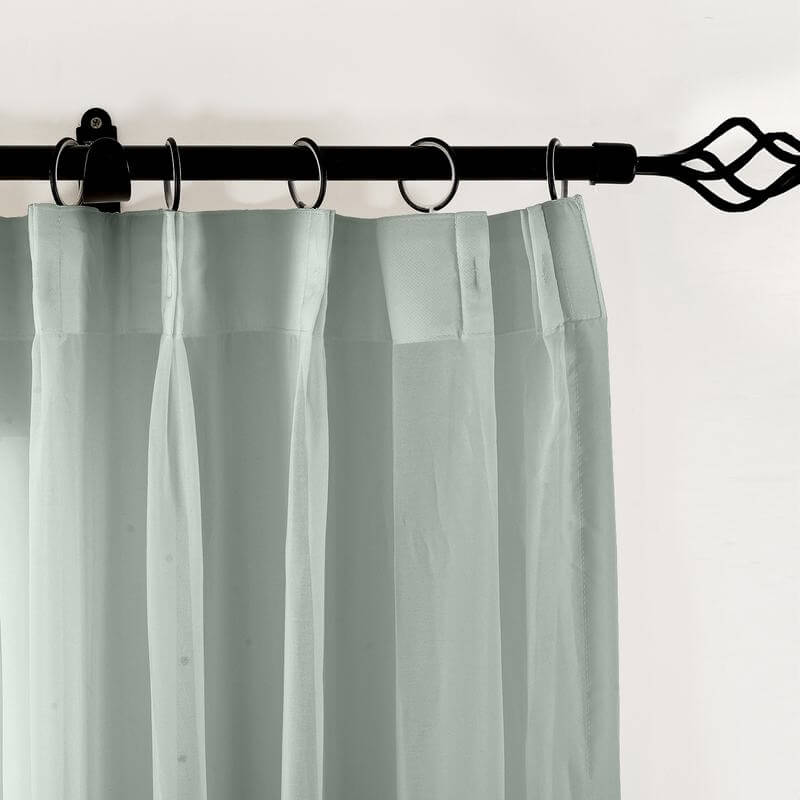 【Custom】Scandina Indoor Outdoor Solid Sheer Curtain Wide Opulent Voile Drapery, 16 Colors