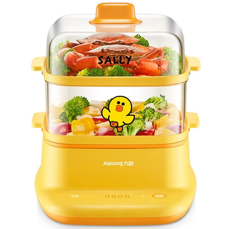 Electric Steamer 2 Layers Multifunction Food Steaming Cooking Pot Multi Cooker Breakfast Maker
