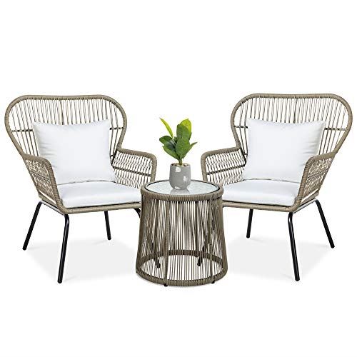 3-Piece Patio Conversation Bistro Set �C Tan