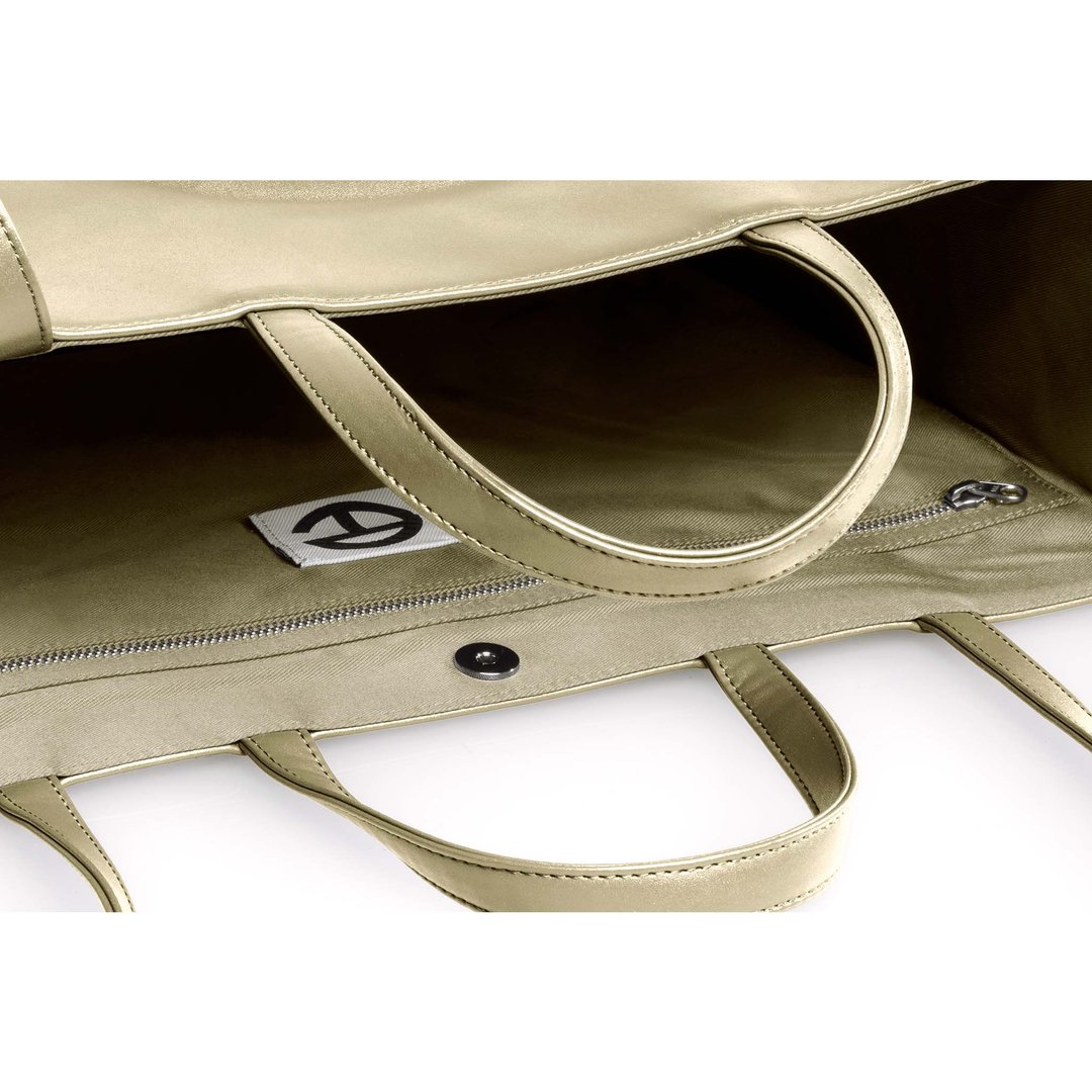 Large Gold Shopping Bag