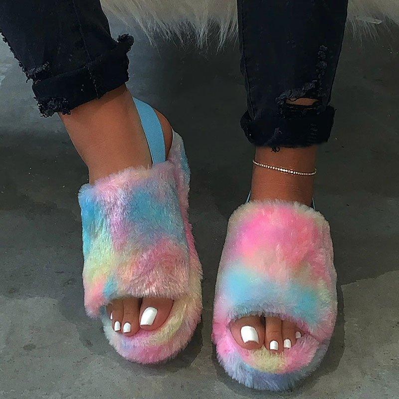 Women Casual Comfy Open Toe Slip On Flat Sandals