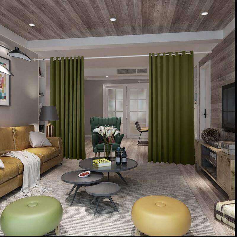 CUSTOM Antique Bronze Grommet Heavyweight Room Divider Curtain