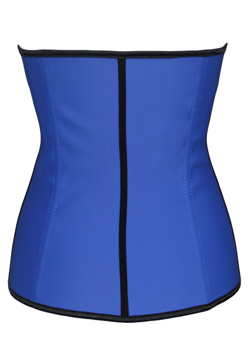 Blue 4 Steel Bone Support Trilayer Rubber Waist Cincher