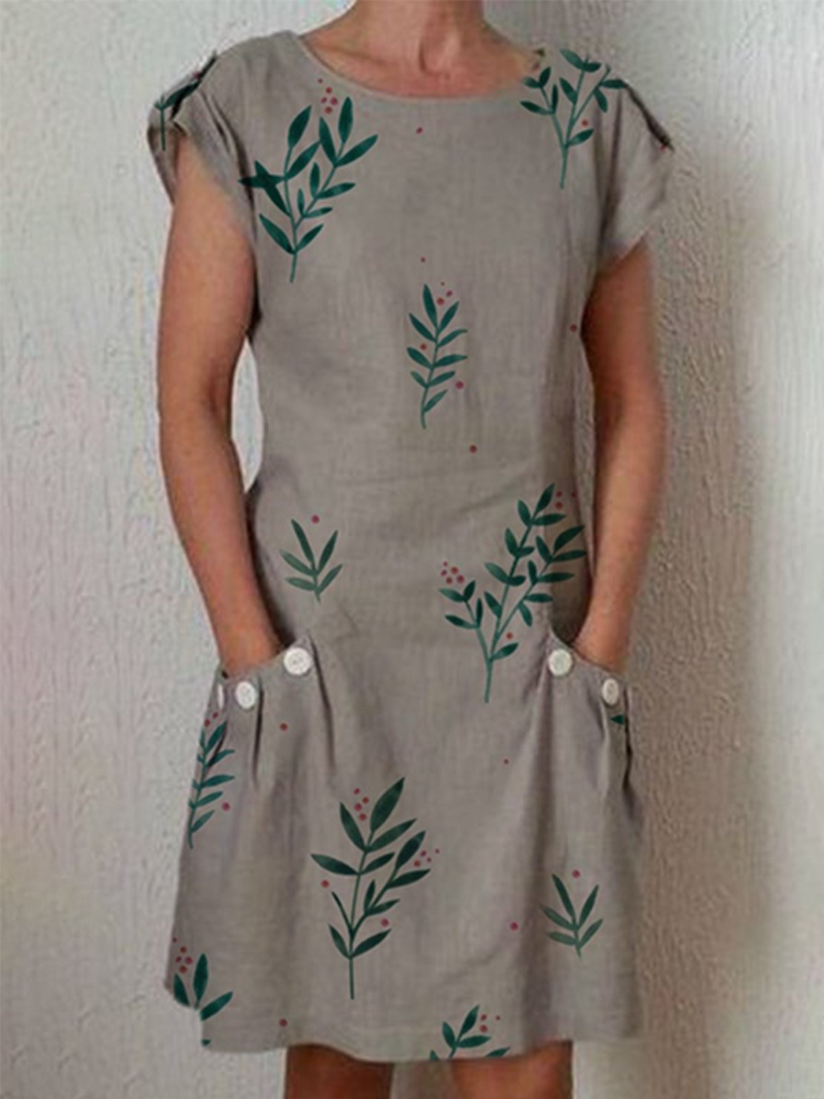 Casual Pockets Dresses