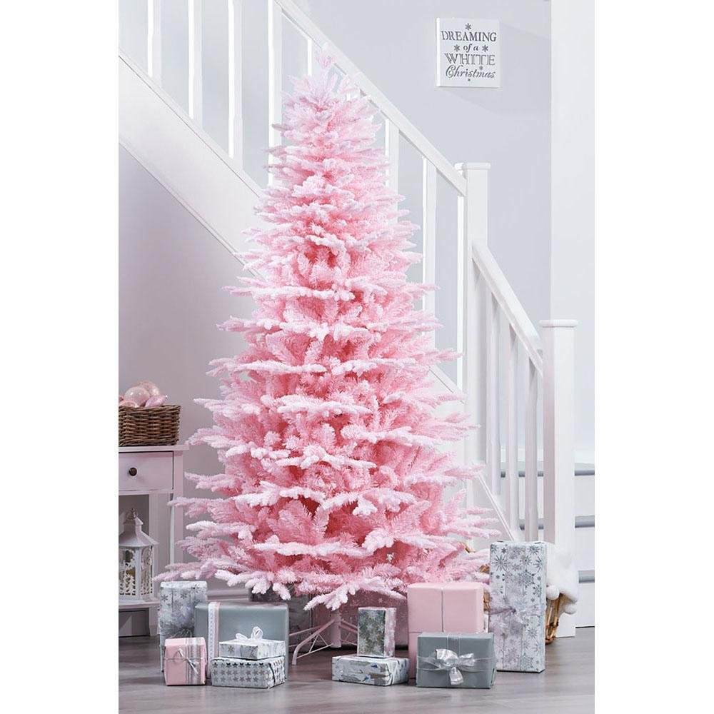 Pink Sugar Snow Flocking Christmas Tree