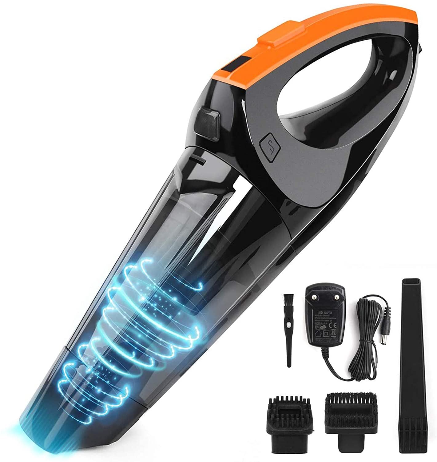 Portable Hand Vacuum Powered by Li-ion Battery Rechargeable Quick Charge Tech
