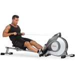 Sunny Health & Fitness Magnetic Rowing Machine Rower with LCD Monitor- Indoor Exercise Equipment for Men and Women