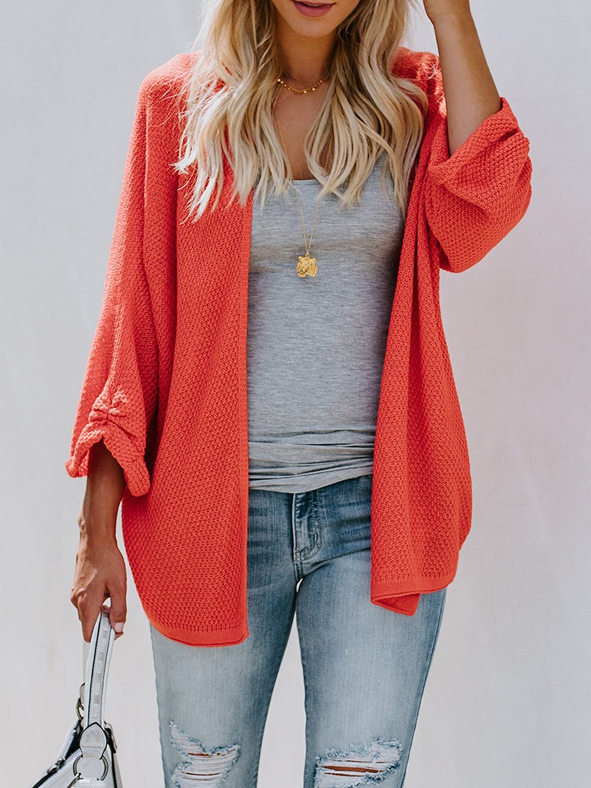 Cotton-blend Solid Casual Paneled Quilted Coat