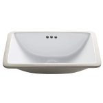 Elavo Bathroom Undermount Sink, 21 Inch, 24 Inch , White