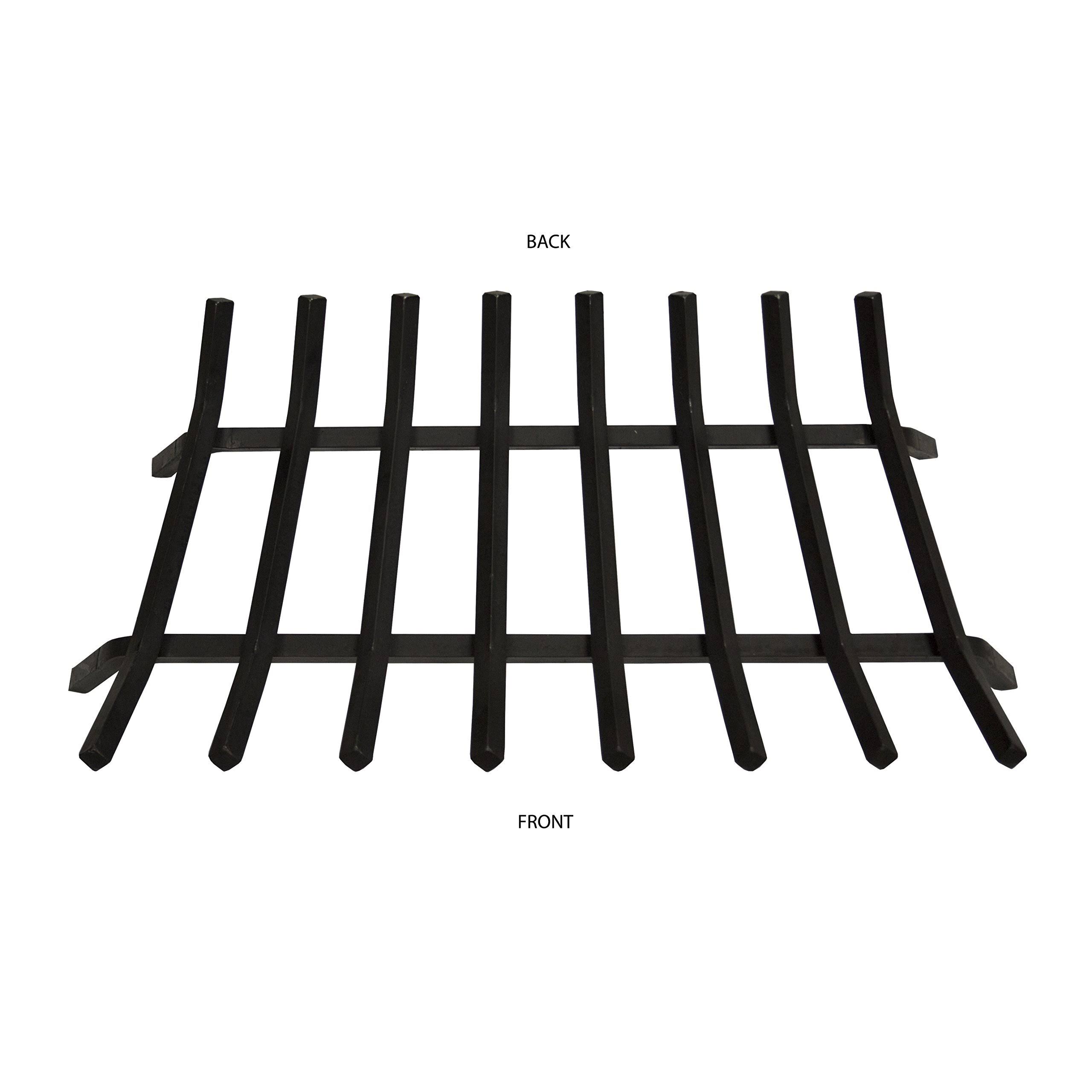 Pleasant Hearth BG7-338M 3/4 inch Steel Grate - 33 inch - 8 Bar, Black