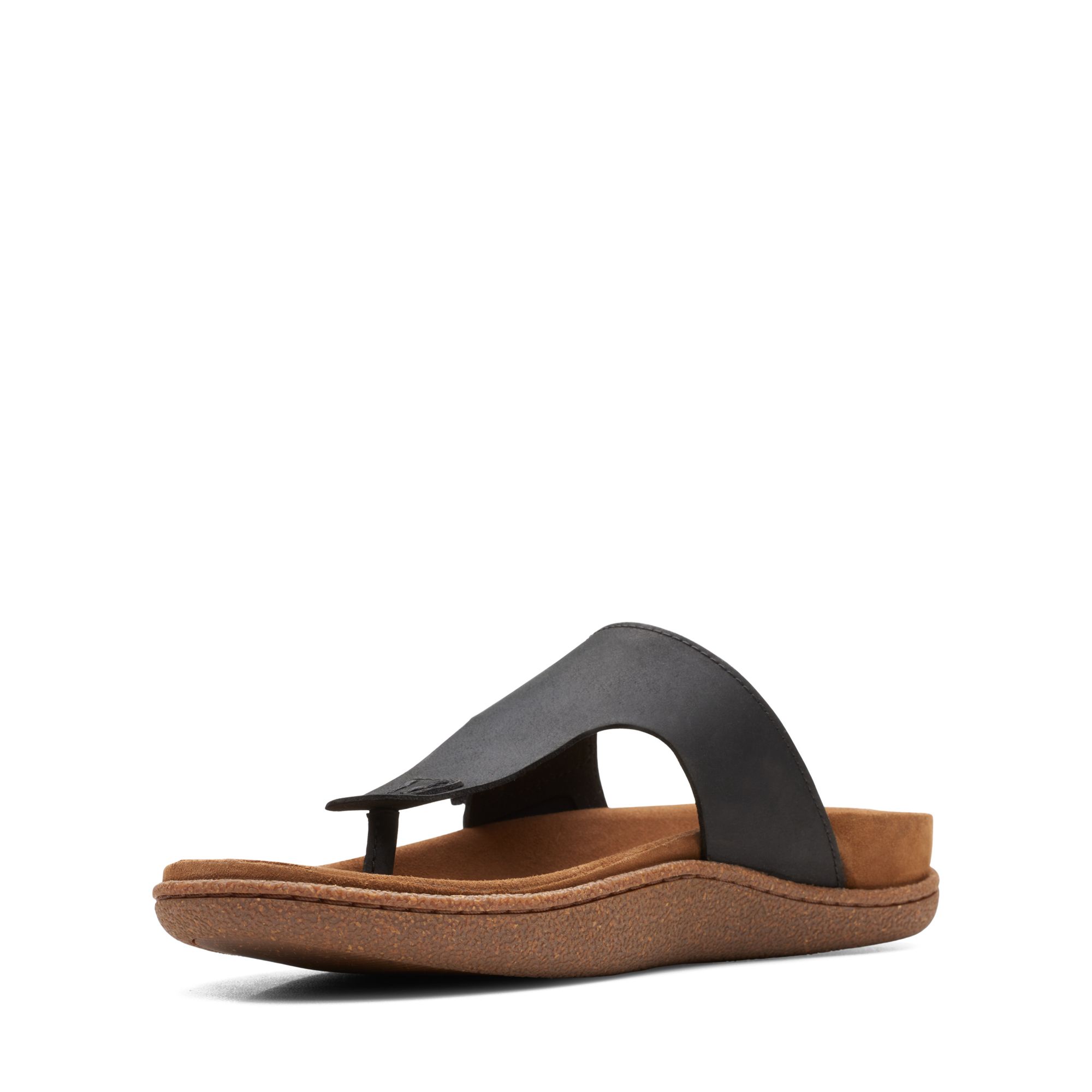 Men Sandals Pilton Post Black Leather