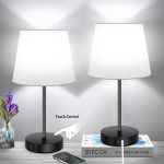 Table Lamp with 2 USB Ports &1 AC Outlet