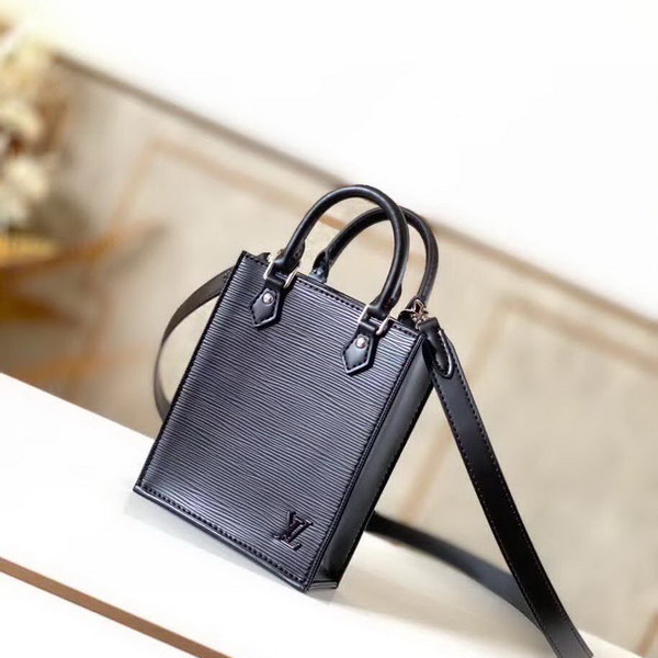 【原版皮】路易威登/LV Petit  Sac Plat手袋， Epi皮革浓缩经典设计，轻盈而充裕的构型可容纳手机等日常所需，可拆卸肩带实现手提，肩背和斜挎选择，款号：M69441