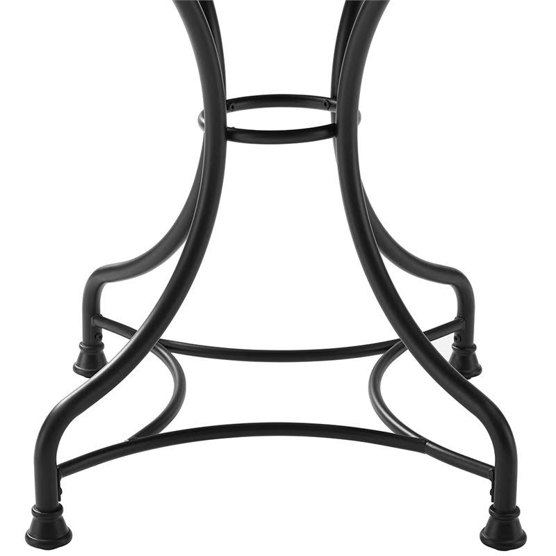 Crosley MADELEINE 32x22 3 Piece Dining Set with Amelia Chairs - Black