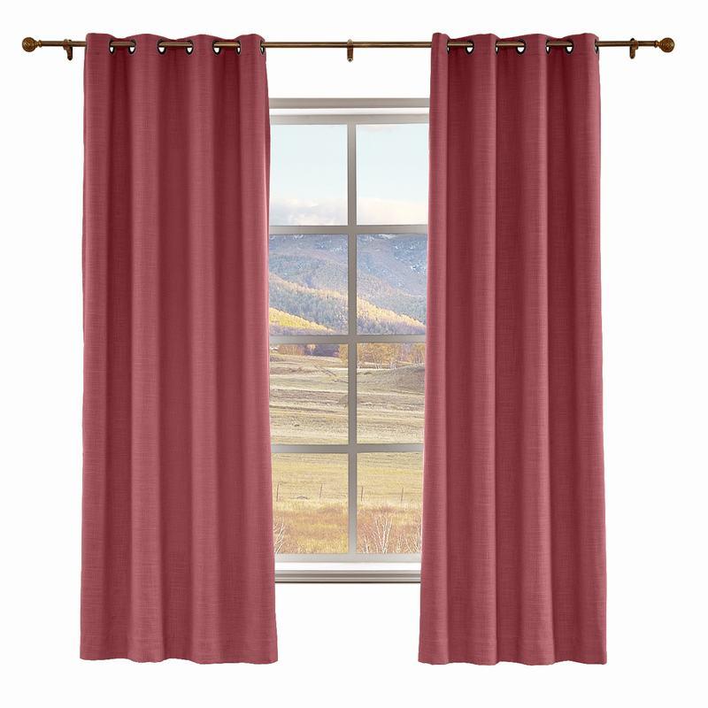 LIZ Polyester Linen Curtain Drapery Custom