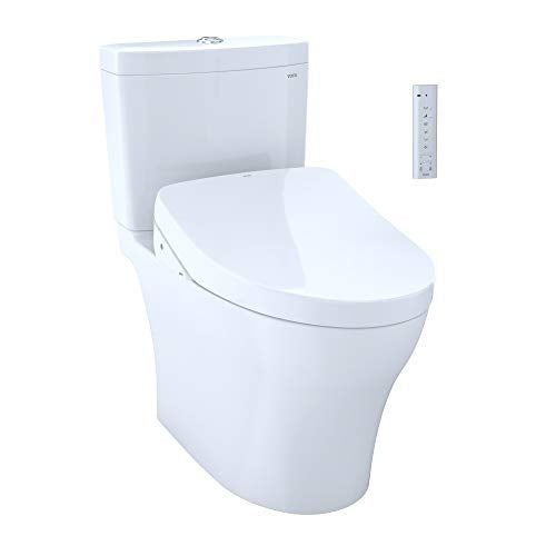 Two-Piece Elongated Dual Flush 1.0 and 0.8 GPF Toilet with S550e Electric