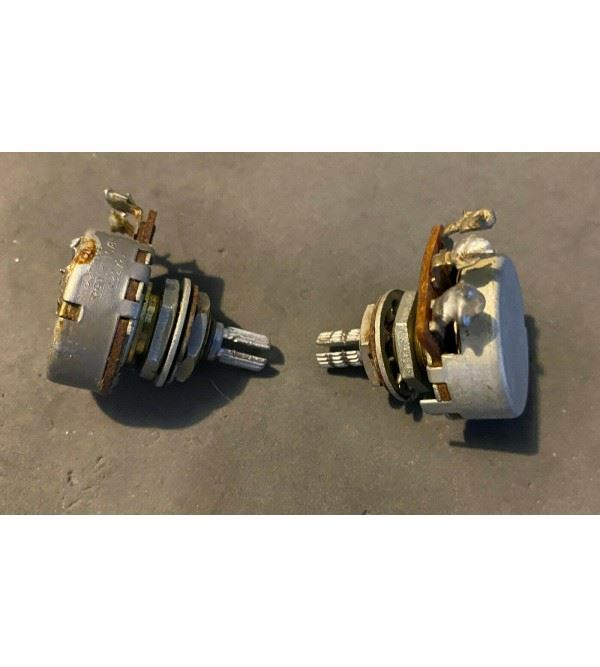 1953 GIBSON LES PAUL CENTRALAB 500K POTENTIOMETERS 134323 MATCHED PAIR POT