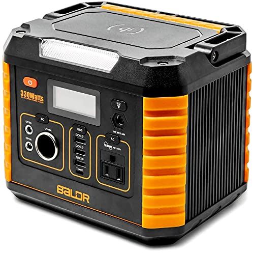 BALDR Portable Power Station 330W, Portable Solar Generators for home use