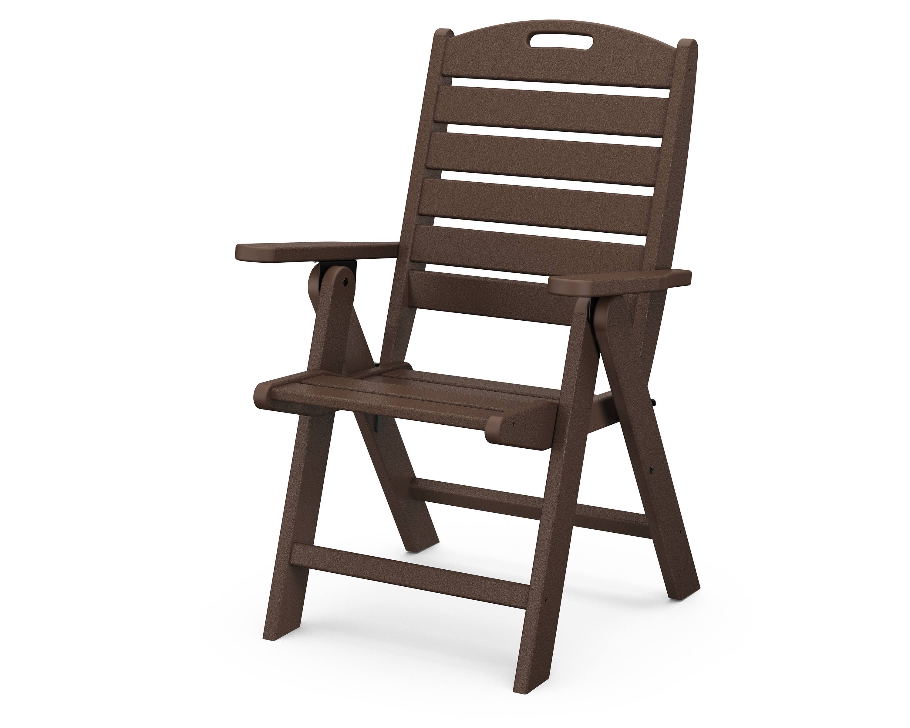 POLYWOOD Nautical Highback Chair - Mahogany