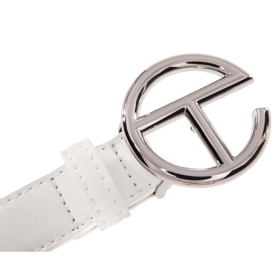Logo Belt - Silver/White