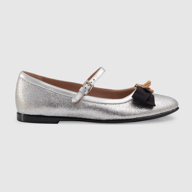 Children's glitter ballet flat