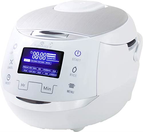 Rice Cooker with Ceramic Bowl and Advanced Fuzzy Logic (8 Cup, 1.5 Liter)