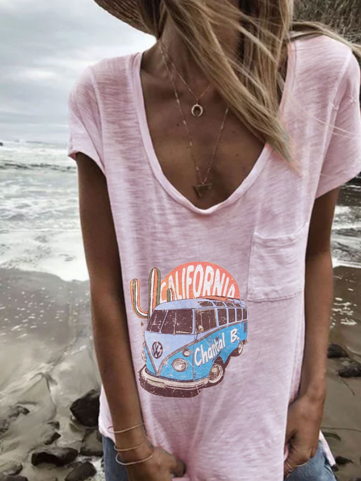 Cotton-Blend Short Sleeve Shirts & Tops