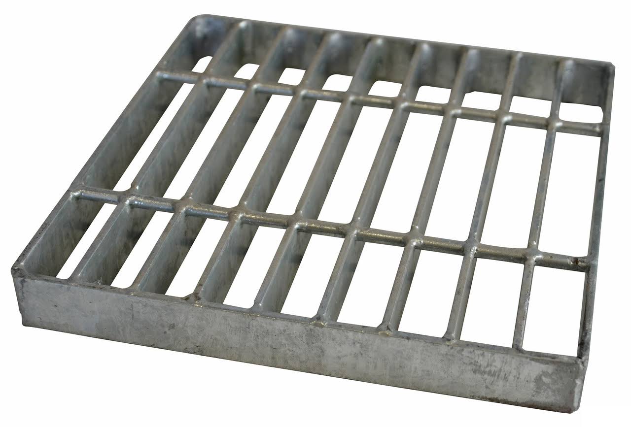 NDS 9x22 Square Catch Basin Grate, Galvanized Steel 915