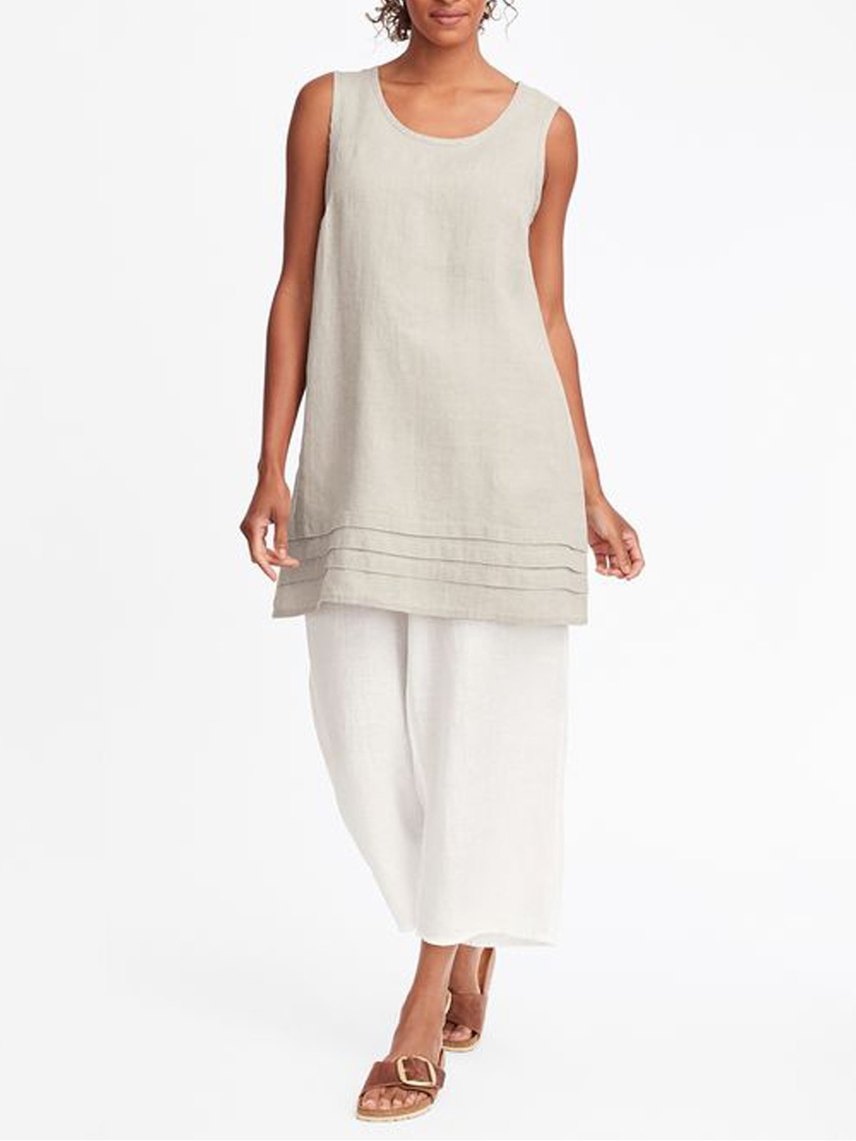 Sleeveless Cotton Shirts & Tops