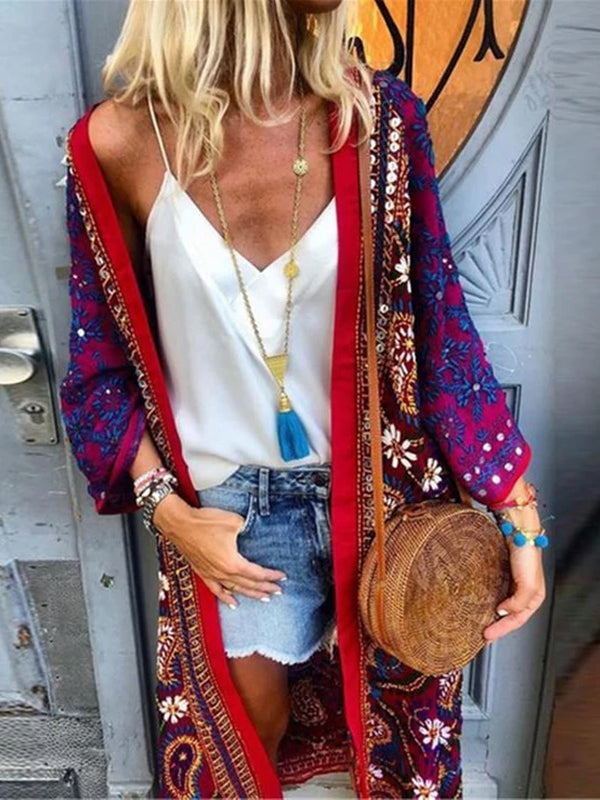 Casual Fashion Printed Long Sleeve Cardigans