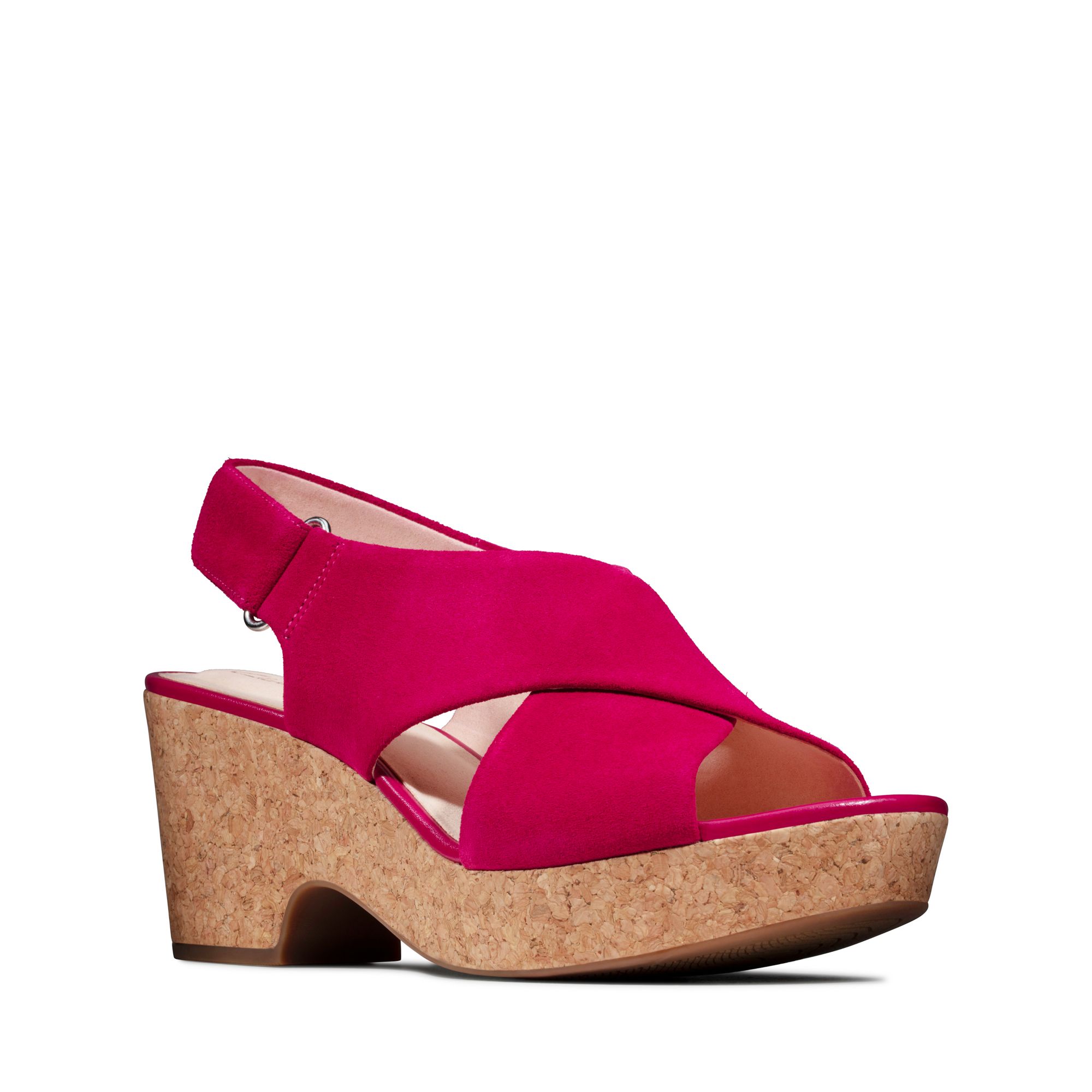 Women Sandals Maritsa Lara Fuchsia Suede