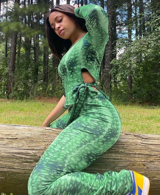 Autumn Matching Tie Dye Sexy One Shoulder Crop Top and Pants Set