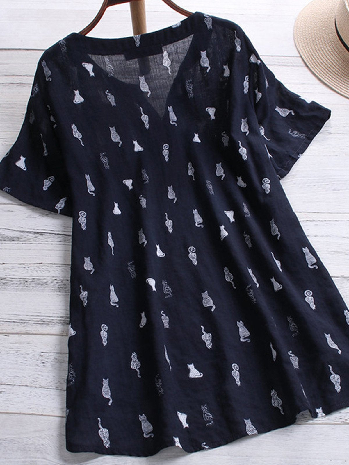 Women Casual Loose Tops Tunic Blouse Shirt