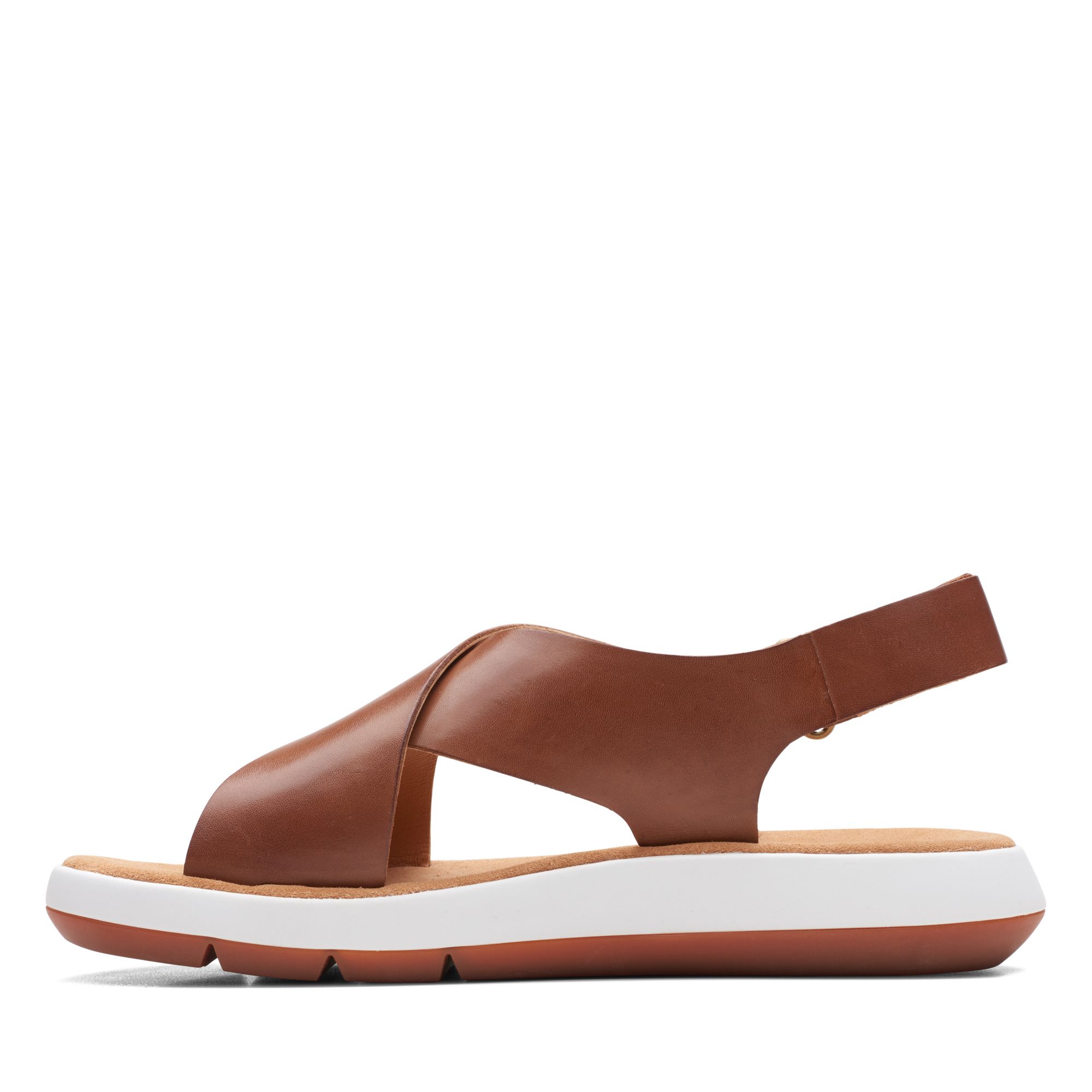 Women Sandals Jemsa Cross Dark Tan Lea