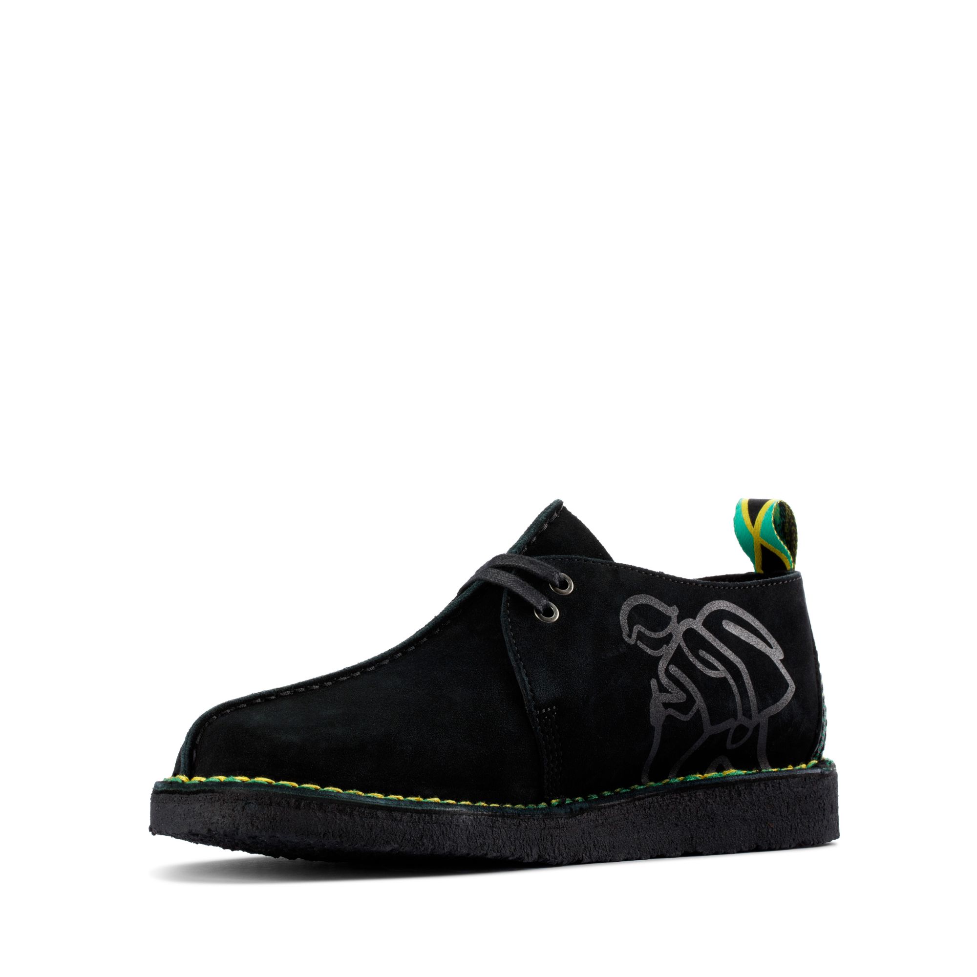 Men Un Aldric Lace Black Leather