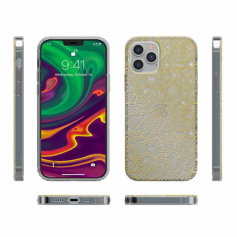 Cute Rose Gold Floral Mandala Clear Case