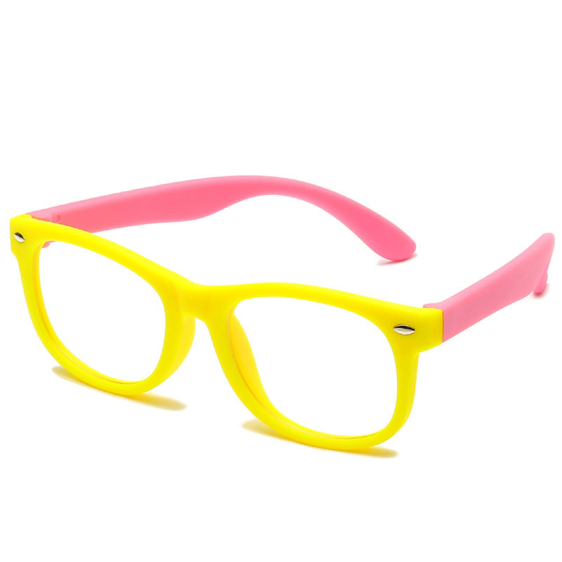 WarBLade New Anti Blue Light Kids Glasses Children Square Optical Frame Eyeware Boy Girls Computer Transparent Eyeglasses UV400
