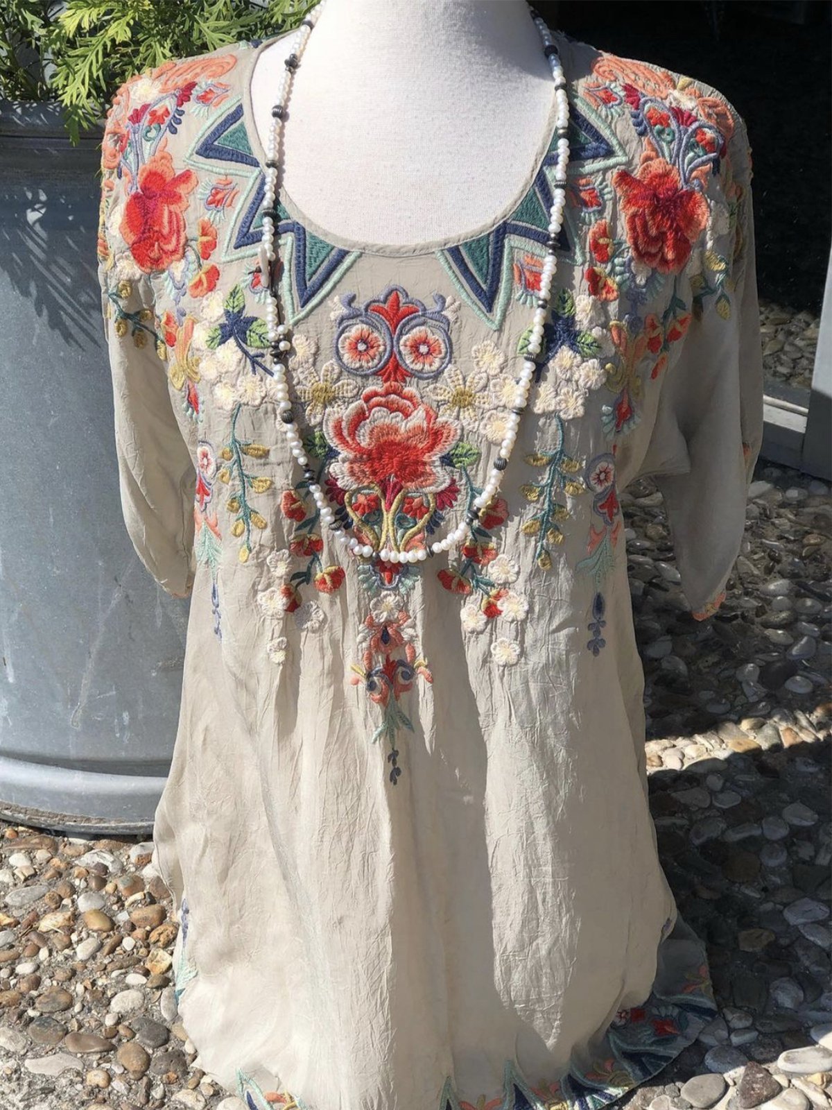 Romantic Wedding Blooming Crew Neck Shirts & Tops