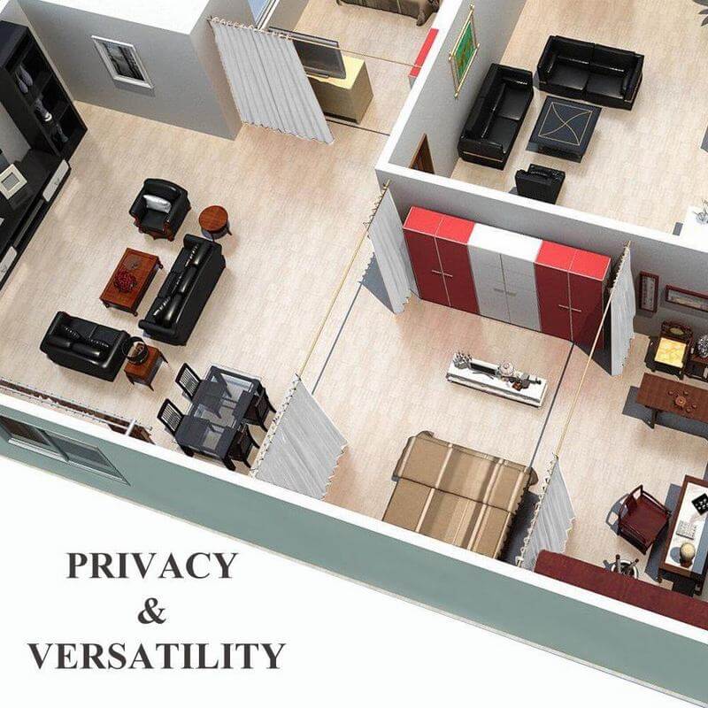 Antique Bronze Grommet Premium Heavyweight Room Divider Curtain Panel PAZ